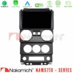 Nakamichi NAM5710 Series 8Core Android13 4+64GB  Jeep Wrangler 2Door 2008-2010 Navigation Multimedia Tablet 9"