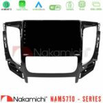 Nakamichi NAM5710 Series 8Core Android13 4+64GB  Mitsubishi L200 2016-> amp; Fiat Fullback (Auto A/C) Navigation Multimedia Tablet 9"