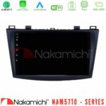 Nakamichi NAM5710 Series 8Core Android13 4+64GB  Mazda 3 2009-2014 Navigation Multimedia Tablet 9"