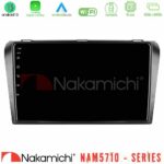 Nakamichi NAM5710 Series 8Core Android13 4+64GB  Mazda 3 2004-2009 Navigation Multimedia Tablet 9"