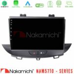 Nakamichi NAM5710 Series 8Core Android13 4+64GB Opel Grandland/Crossland X Navigation Multimedia Tablet 9"