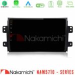 Nakamichi NAM5710 Series 8Core Android13 4+64GB  Suzuki SX4 2006-2014 Fiat Sedici 2006-2014 Navigation Multimedia Tablet 9"