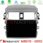 Nakamichi NAM5710 Series 8Core Android13 4+64GB  Toyota Corolla 2008-2010 Navigation Multimedia Tablet 9"