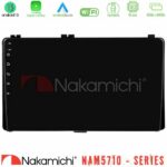 Nakamichi NAM5710 Series 8Core Android13 4+64GB  Toyota Corolla/Auris 2017-2019  Navigat-ion Multimedia Tablet 9"