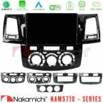 Nakamichi NAM5710 Series 8Core Android13 4+64GB Toyota Hilux 2007-2016 Navigation Multimedia Tablet 9"