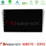 Nakamichi NAM5710 Series 8Core Android13 4+64GB  Toyota Avensis T25 02/2003–2008 Navigation Multimedia Tablet 9"