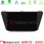 Nakamichi NAM5710 Series 8Core Android13 4+64GB  Vw Tiguan 2016-2022 Navigation Multimedia Tablet 10"