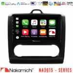 Nakamichi NA3615 Series Με Wireless Carplay & Android Auto  Ford Focus Auto AC Media Station Tablet 9" (Μαύρο Χρώμα)