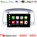 Nakamichi NA3615 Series Με Wireless Carplay & Android Auto  Hyundai Accent 2006-2011 Media Station Tablet 9"