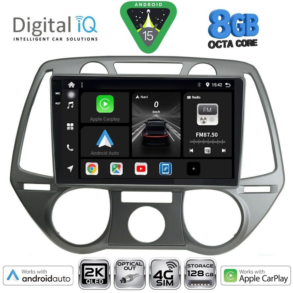 BXK20228_15 DIGITAL IQ BXK 20228_CPAA A/C (9inc) MULTIMEDIA TABLET for HYUNDAI i20 mod. 2008-2012 - Image 1