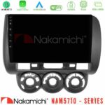 Nakamichi NAM5710 Series 8Core Android13 4+64GB Honda Jazz (Fit) 2002-2008 (RHD) Manual A/C Navigation Multimedia Tablet 9"