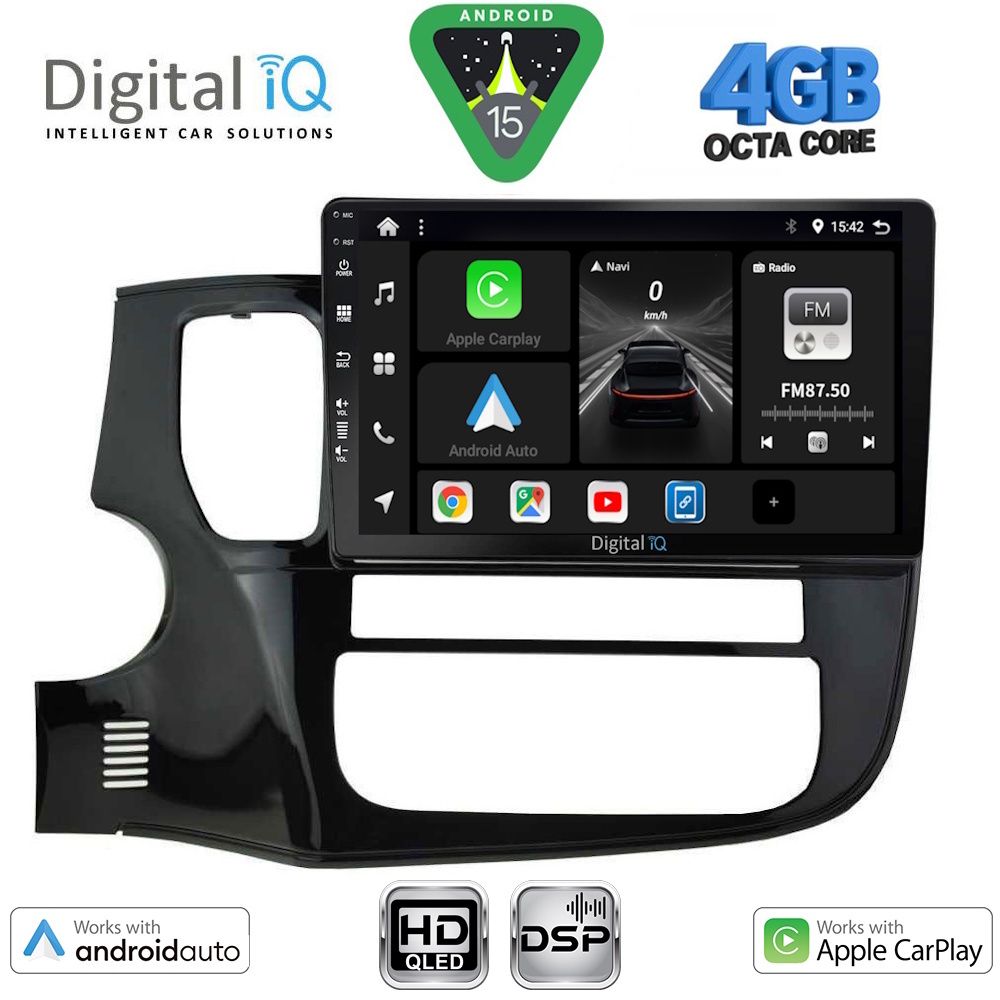 BXF6443_15 DIGITAL IQ BXF 17443_CPAA (10inc) MULTIMEDIA TABLET for MITSUBISHI OUTLANDER mod. 2013-2020 - Image 1