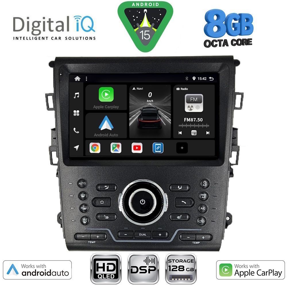 BXF7164CL_15 DIGITAL IQ BXF 7164_CPAA CLIMA (9inc) MULTIMEDIA TABLET for FORD MONDEO mod. 2014-2023 - Image 1