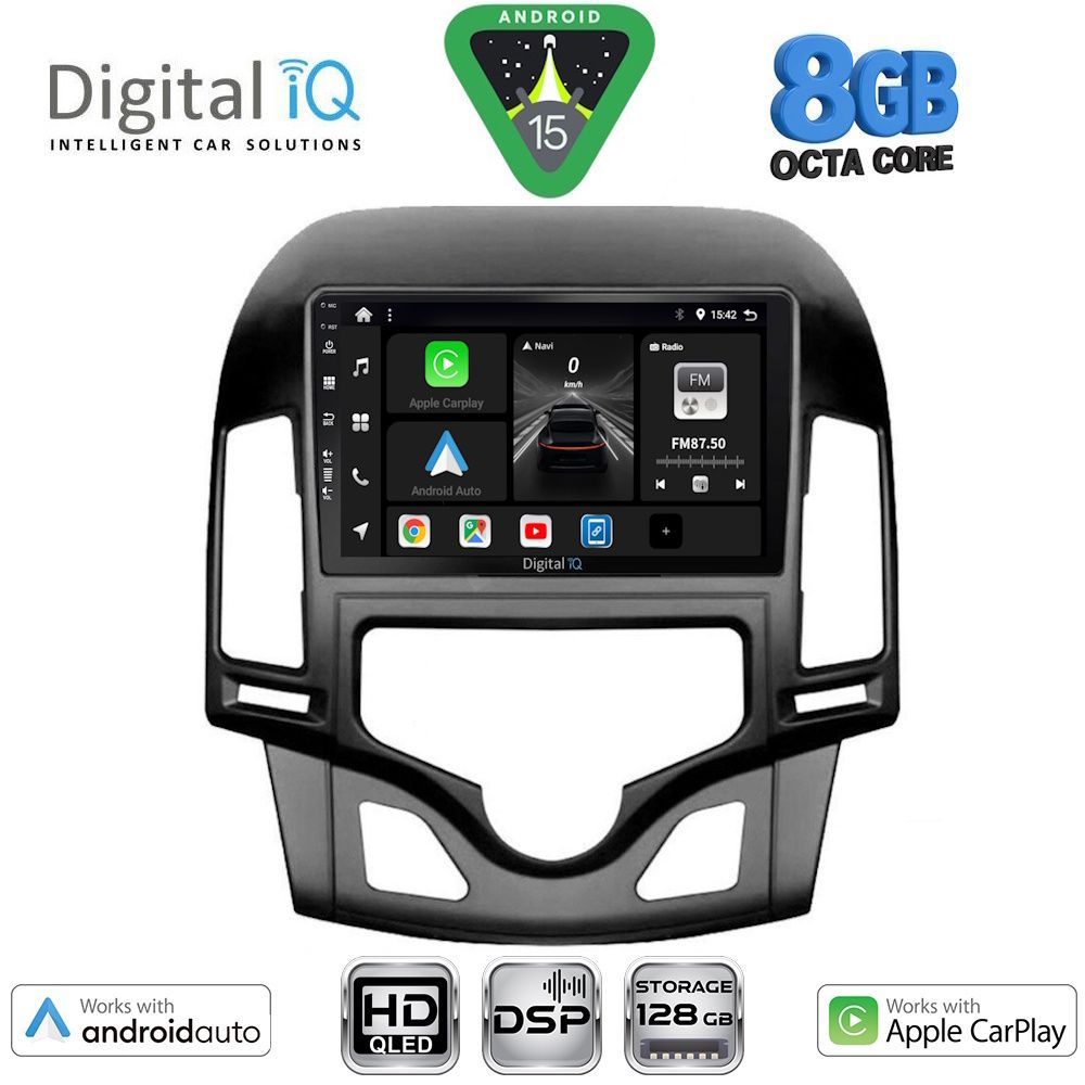 BXF7231CL_15 DIGITAL IQ BXF 18231_CPAA CLIMA (9inc) MULTIMEDIA TABLET for HYUNDAI i30 mod. 2007-2012 - Image 1