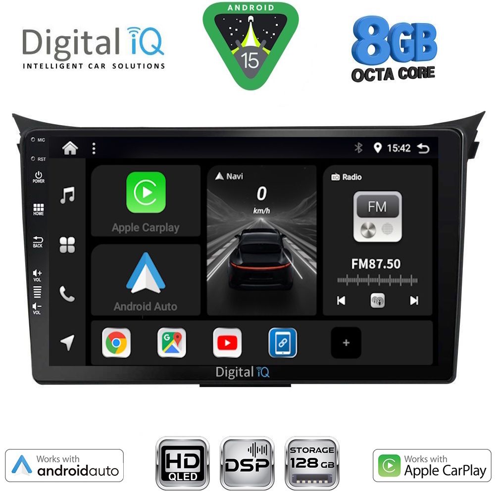 BXF7232-15 DIGITAL IQ BXF 18232_CPAA (9inc) MULTIMEDIA TABLET for HYUNDAI i30 mod. 2012-2017 - Image 1