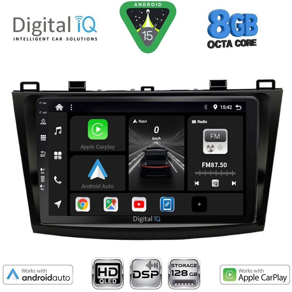 BXF7366_15 DIGITAL IQ BXF 18366_CPAA (9inc) MULTIMEDIA TABLET for MAZDA 3 mod. 2009-2014 - Image 1