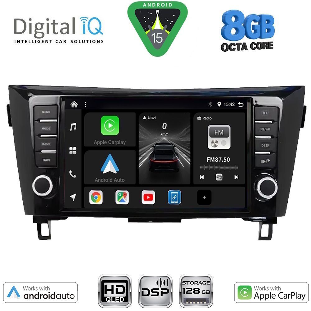 BXF7467_15 DIGITAL IQ BXF 18467_CPAA (9inc) MULTIMEDIA TABLET for NISSAN QASHQAI - XTRAIL mod. 2014-2021 - Image 1