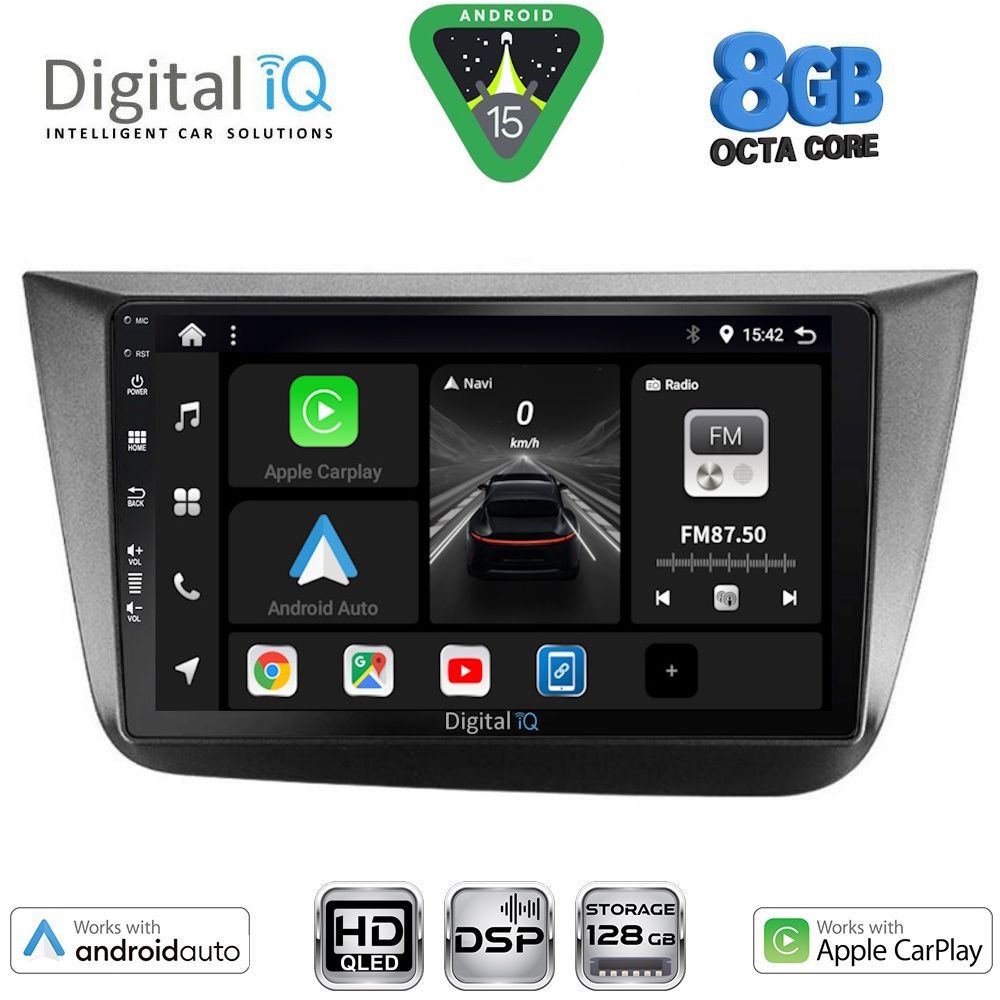 BXF7570_15 DIGITAL IQ BXF 7570_CPAA (9inc) MULTIMEDIA TABLET for SEAT ALTEA mod. 2004-2015 - Image 1