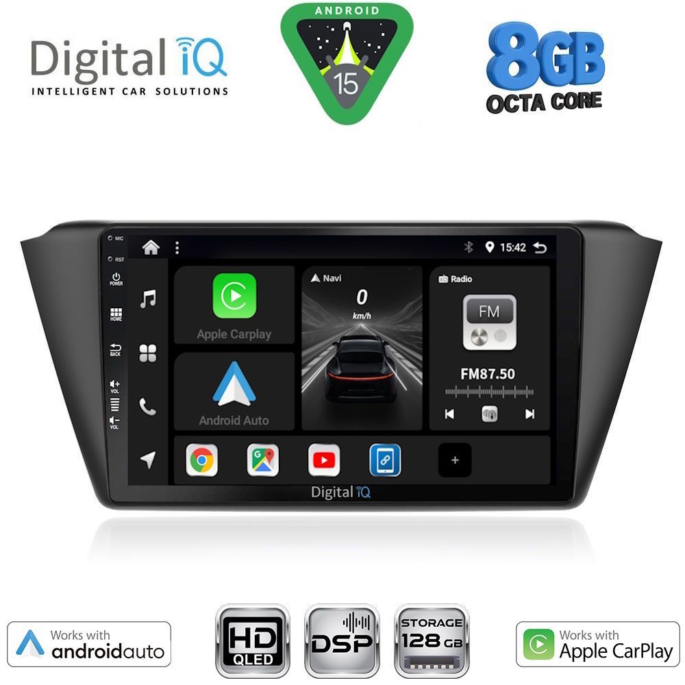 BXF7582_15 DIGITAL IQ BXF 18582_CPAA (9inc) MULTIMEDIA TABLET for SKODA FABIA mod. 2015-2022 - Image 1