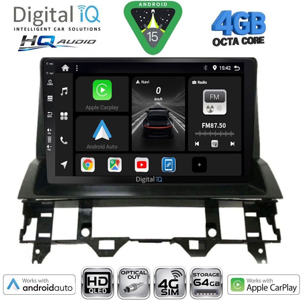 BXK19376DASH-15 DIGITAL IQ BXK 19376_CPAA DASH (10inc) MULTIMEDIA TABLET for MAZDA 6 mod. 2002-2008 - Image 1