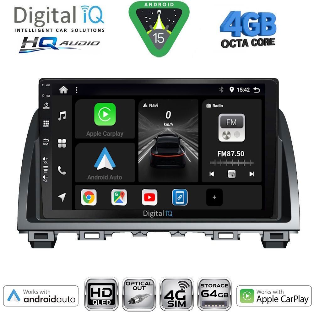BXK19378-15 DIGITAL IQ BXK 19378_CPAA (9inc) MULTIMEDIA TABLET for MAZDA 6 mod. 2012-2017 - Image 1