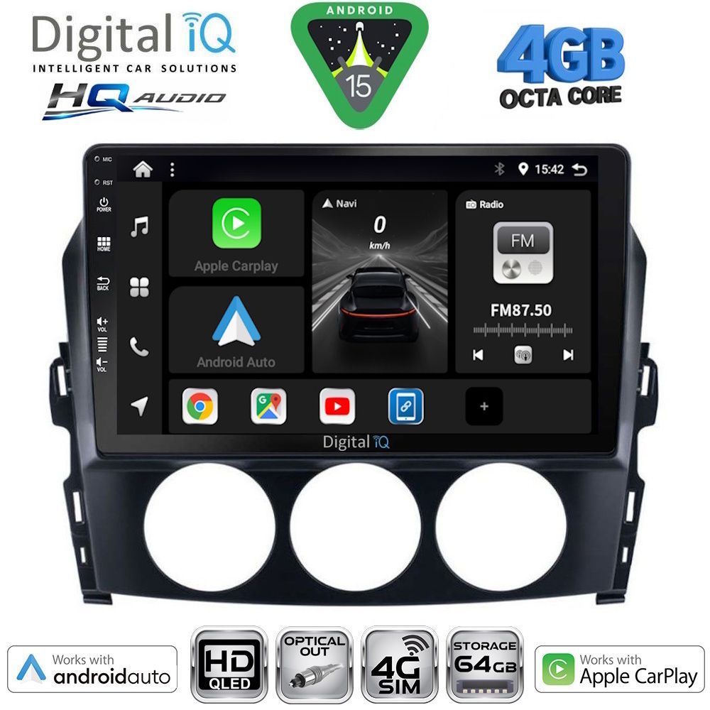 BXK19392-15 DIGITAL IQ BXK 19392_CPAA (9inc) MULTIMEDIA TABLET for MAZDA MX5 mod. 2005-2015 - Image 1