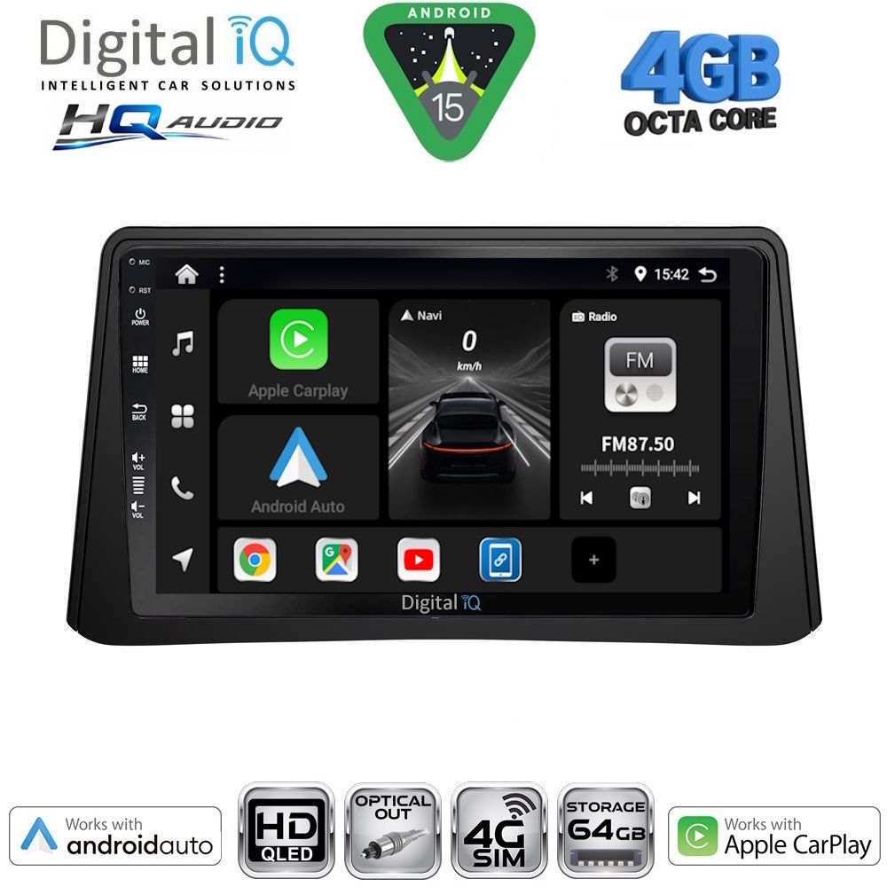 BXK19496-15 DIGITAL IQ BXK 19496_CPAA (9inc) MULTIMEDIA TABLET for OPEL MOKKA mod. 2012-2015 - Image 1