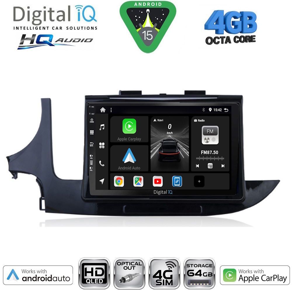BXK19497-15-1 DIGITAL IQ BXK 19497_CPAA (9inc) MULTIMEDIA TABLET for OPEL MOKKA mod. 2016-2021 - Image 1