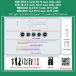 DIQ AMBIENT BENZ BC13M3 FULL KIT (Digital iQ Ambient Light MERCEDES A-B-CLA-GLA mod. 2012-2020, 28 Lights Full Kit)