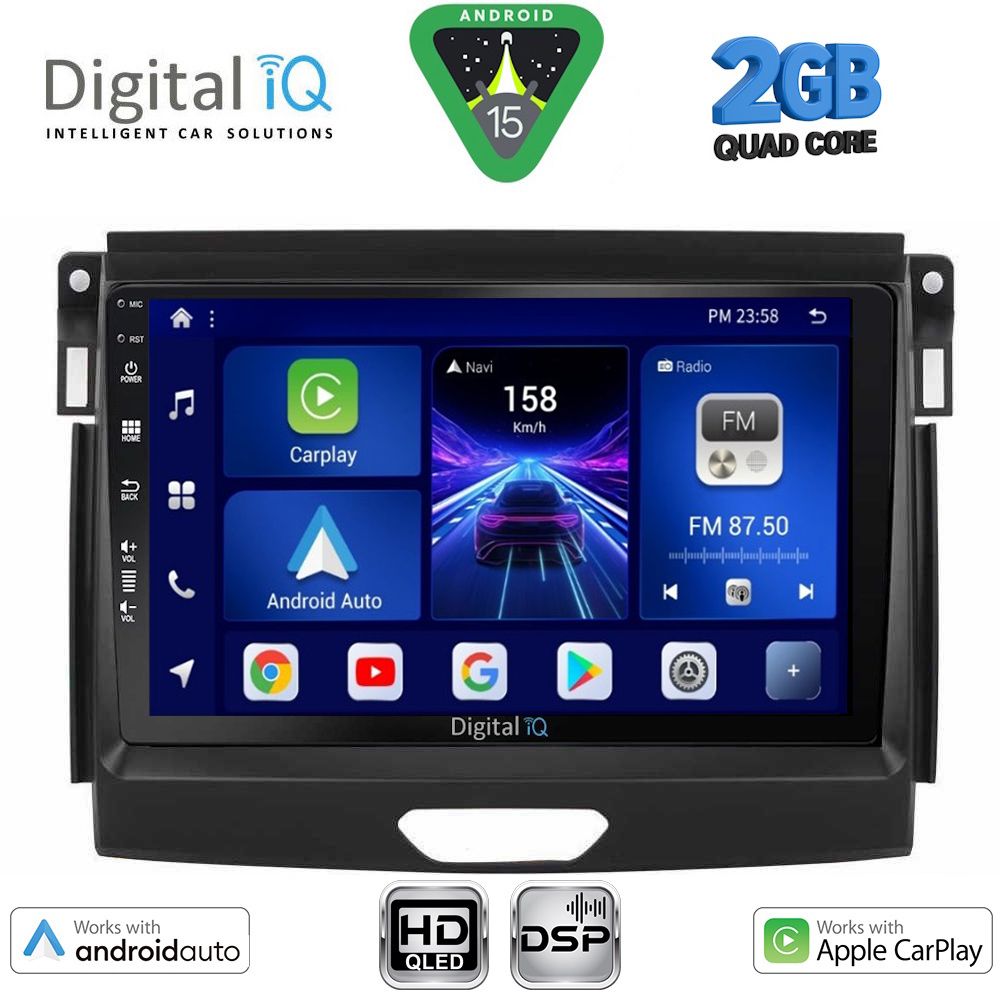 BXC3172A_15 DIGITAL IQ BXC 3172A_CPAA (9inc) MULTIMEDIA TABLET for FORD RANGER mod. 2015-2018 - Image 1