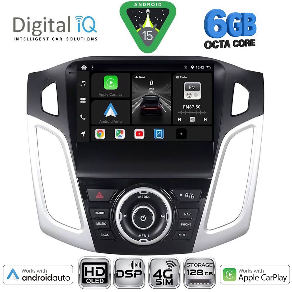 BXF17157-15 DIGITAL IQ BXF 17157_CPAA (9inc) MULTIMEDIA TABLET for FORD FOCUS mod. 2011-2018 - Image 1