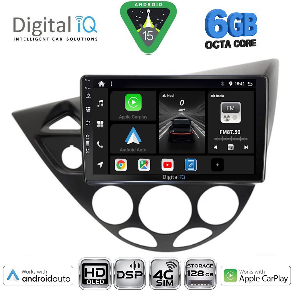 BXF17169-15 DIGITAL IQ BXF 17169_CPAA (9inc) MULTIMEDIA TABLET for FORD FOCUS mod. 1998-2004 - Image 1