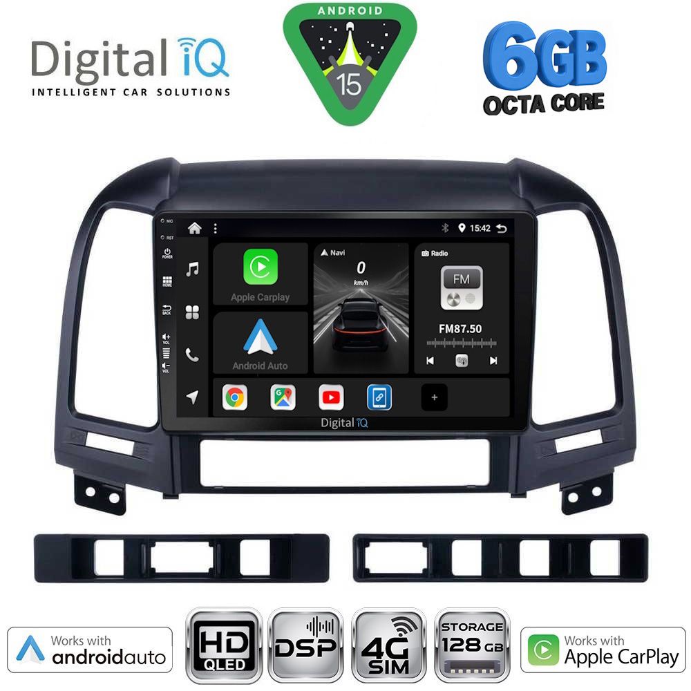 BXF17239-15 DIGITAL IQ BXF 17239_CPAA (9inc) MULTIMEDIA TABLET for HYUNDAI SANTA FE mod. 2005-2013 - Image 1