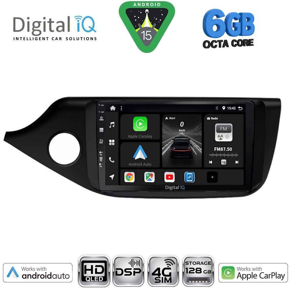 BXF17302-15 DIGITAL IQ BXF 17302_CPAA (9inc) MULTIMEDIA TABLET for KIA CEED mod. 2012-2018 - Image 1