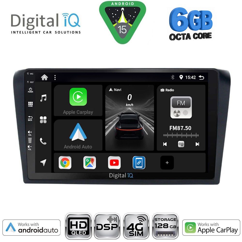 BXF17365-15 DIGITAL IQ BXF 17365_CPAA (9inc) MULTIMEDIA TABLET for MAZDA 3 mod. 2003-2008 - Image 1
