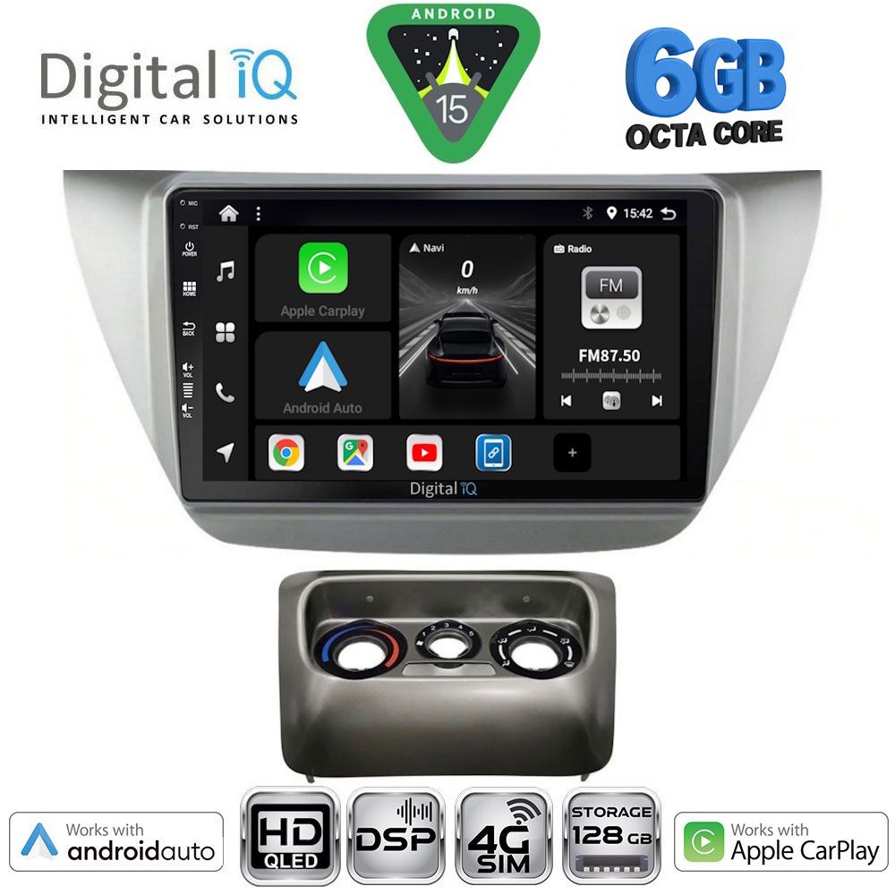 BXF17433-15 DIGITAL IQ BXF 17433_CPAA (9inc) MULTIMEDIA TABLET for MITSUBISHI LANCER mod. 2000-2007 - Image 1
