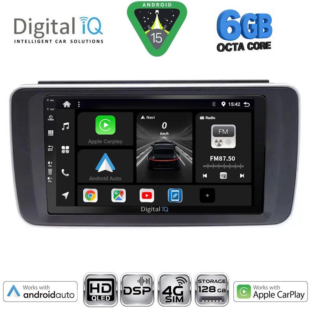 BXF17473-15 DIGITAL IQ BXF 17473_CPAA (9inc) MULTIMEDIA TABLET for NISSAN LEAF mod. 2018-2026 - Image 1