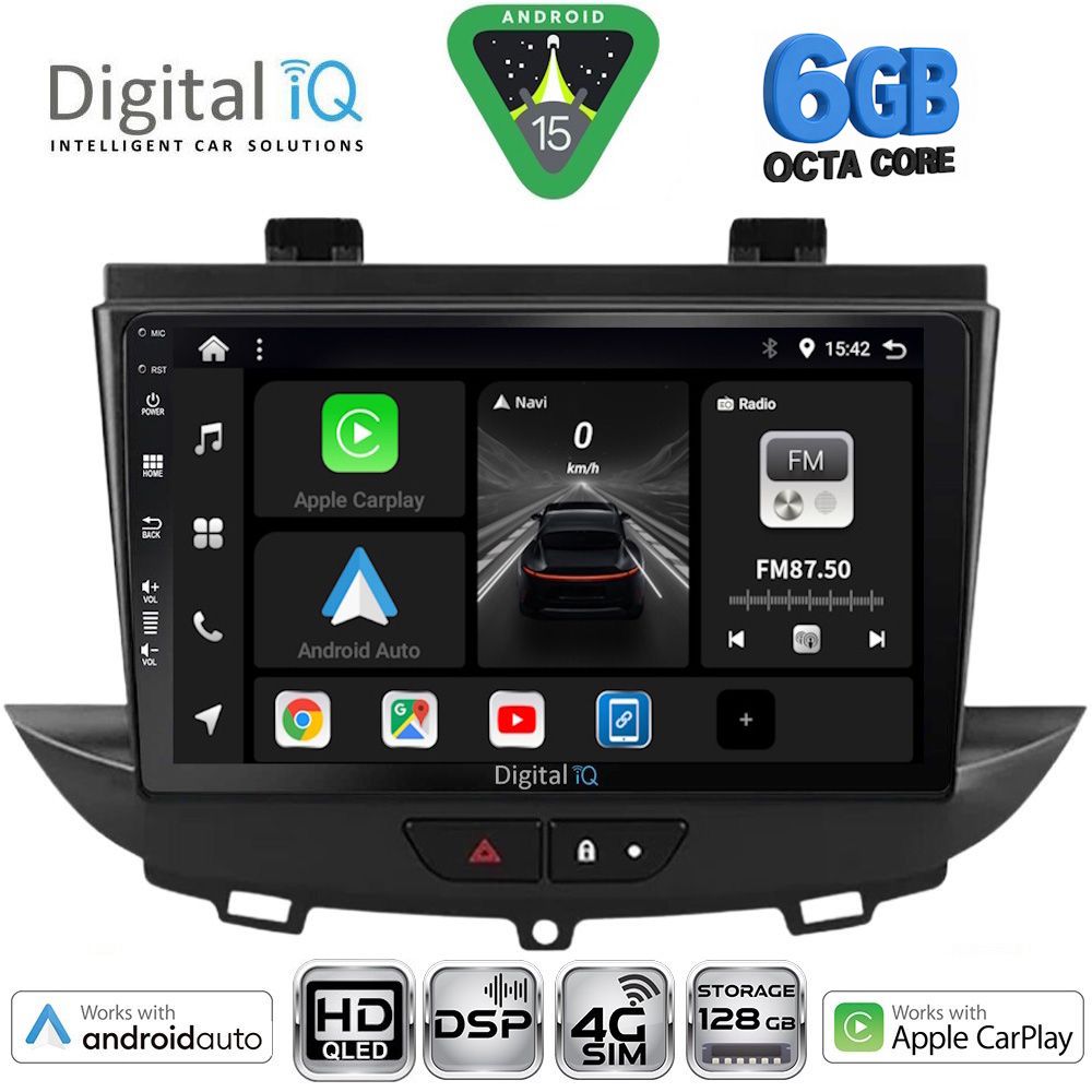BXF17490-15 DIGITAL IQ BXF 17490_CPAA (9inc) MULTIMEDIA TABLET for OPEL CROSSLAND – GRANDLAND mod. 2017-2025 - Image 1