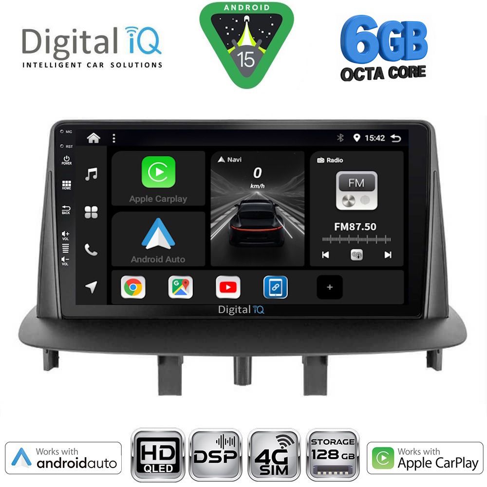 BXF17556-15 DIGITAL IQ BXF 17556_CPAA (9inc) MULTIMEDIA TABLET for RENAULT MEGANE 3 mod. 2009-2016 - Image 1