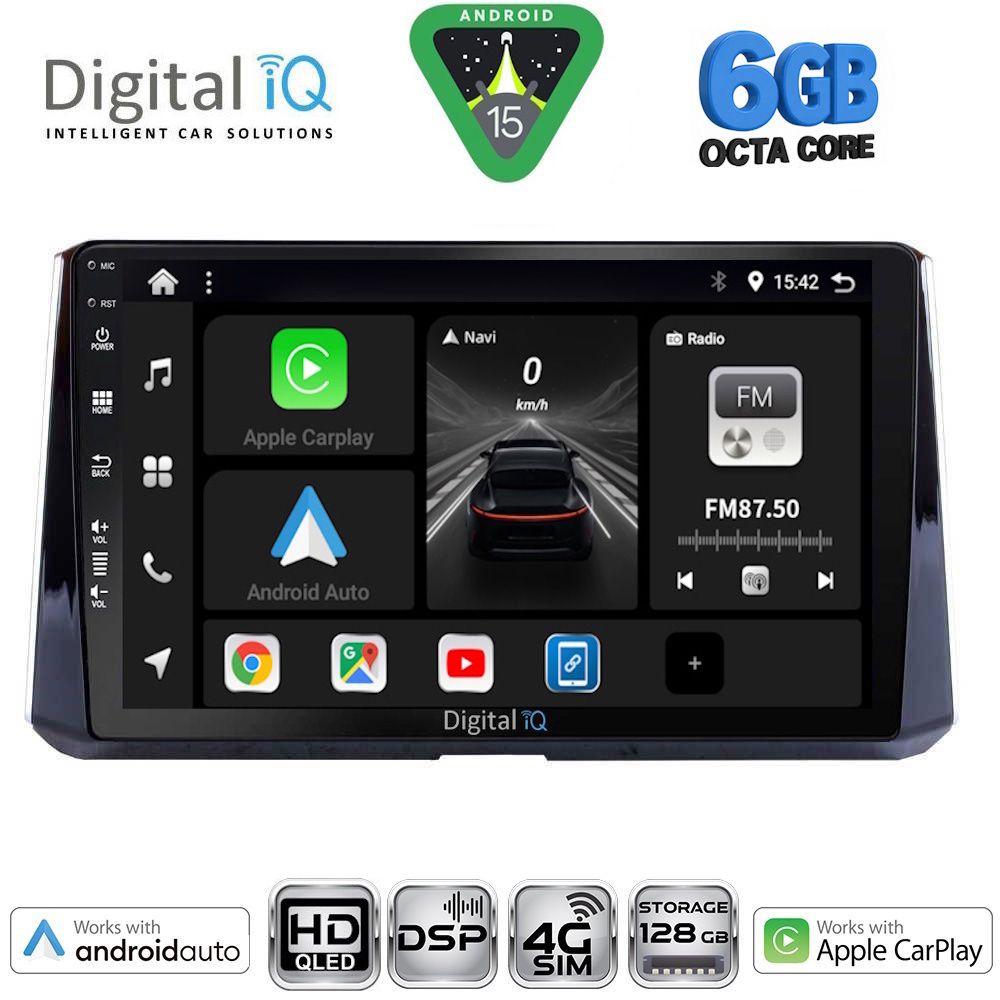 BXF17716-15 DIGITAL IQ BXF 17716_CPAA (10inc) MULTIMEDIA TABLET for TOYOTA COROLLA mod. 2019-2026 - Image 1