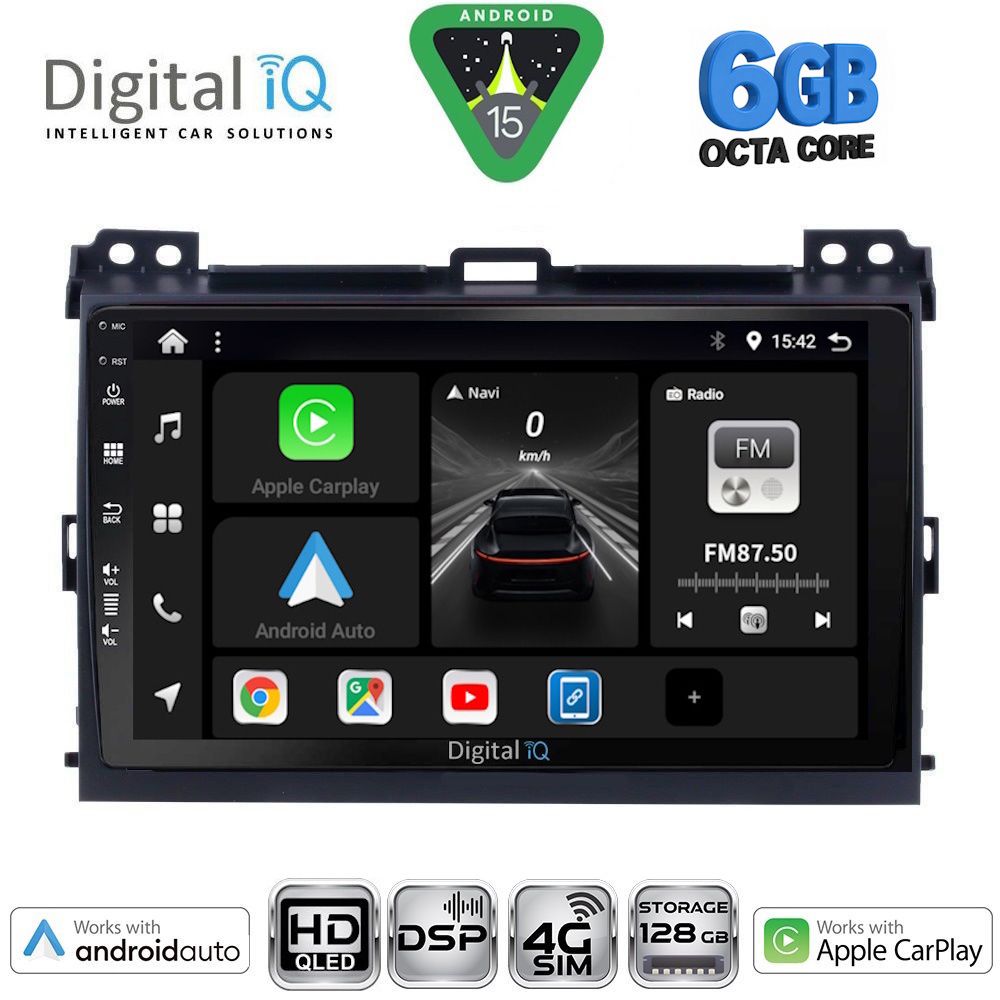 BXF17723-15 DIGITAL IQ BXF 17723_CPAA (9inc) MULTIMEDIA TABLET for TOYOTA LANDCRUISER mod. 2002-2008 - Image 1
