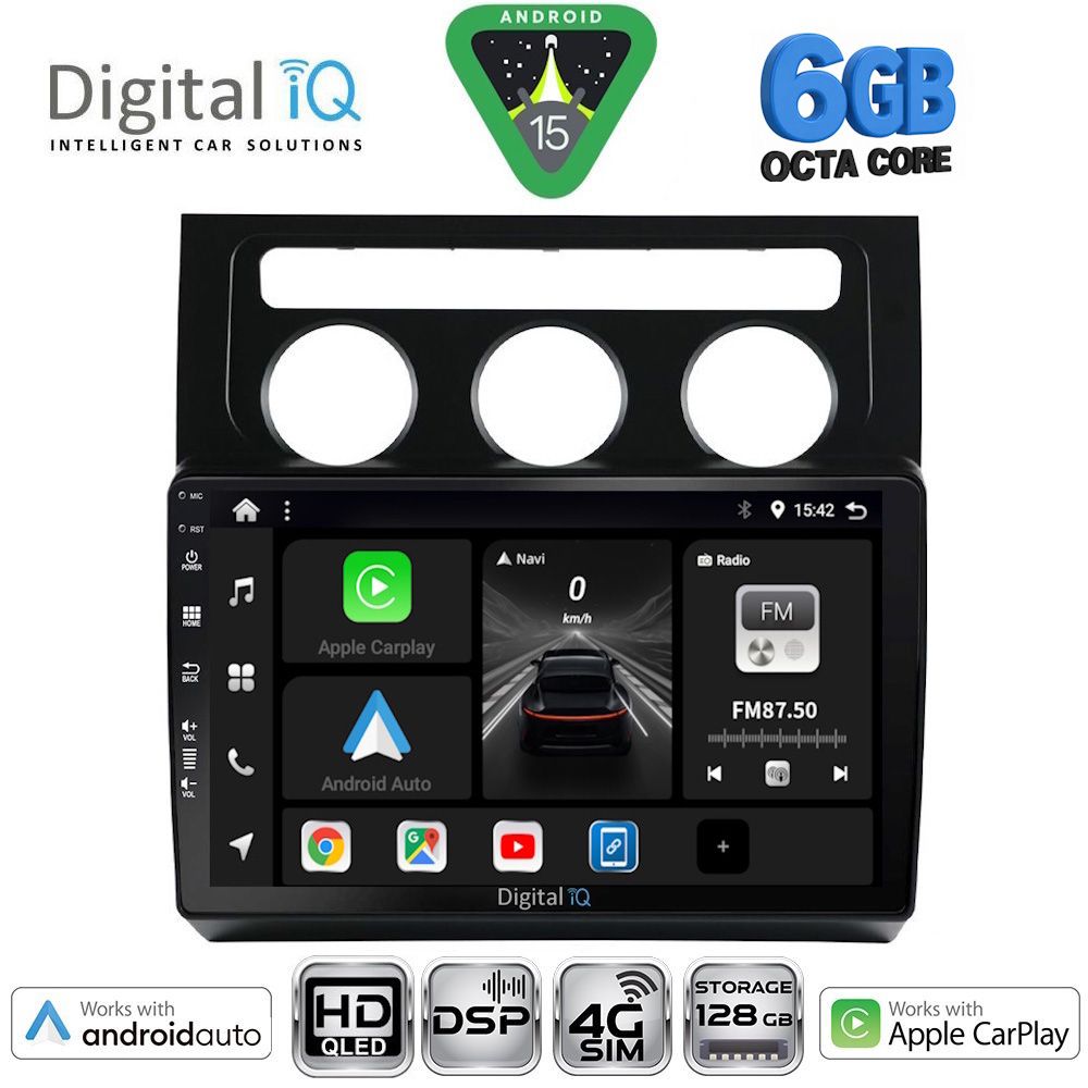 BXF17767CL-15 DIGITAL IQ BXF 17767_CPAA CLIMA (10inc) MULTIMEDIA TABLET for VW TOURAN mod. 2003-2010 - Image 1
