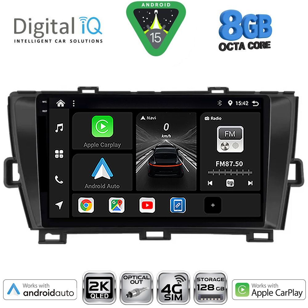 BXK20726BL_15 DIGITAL IQ BXK 20726BL_CPAA (9inc) MULTIMEDIA TABLET for TOYOTA PRIUS mod. 2009-2015 (BLACK) - Image 1