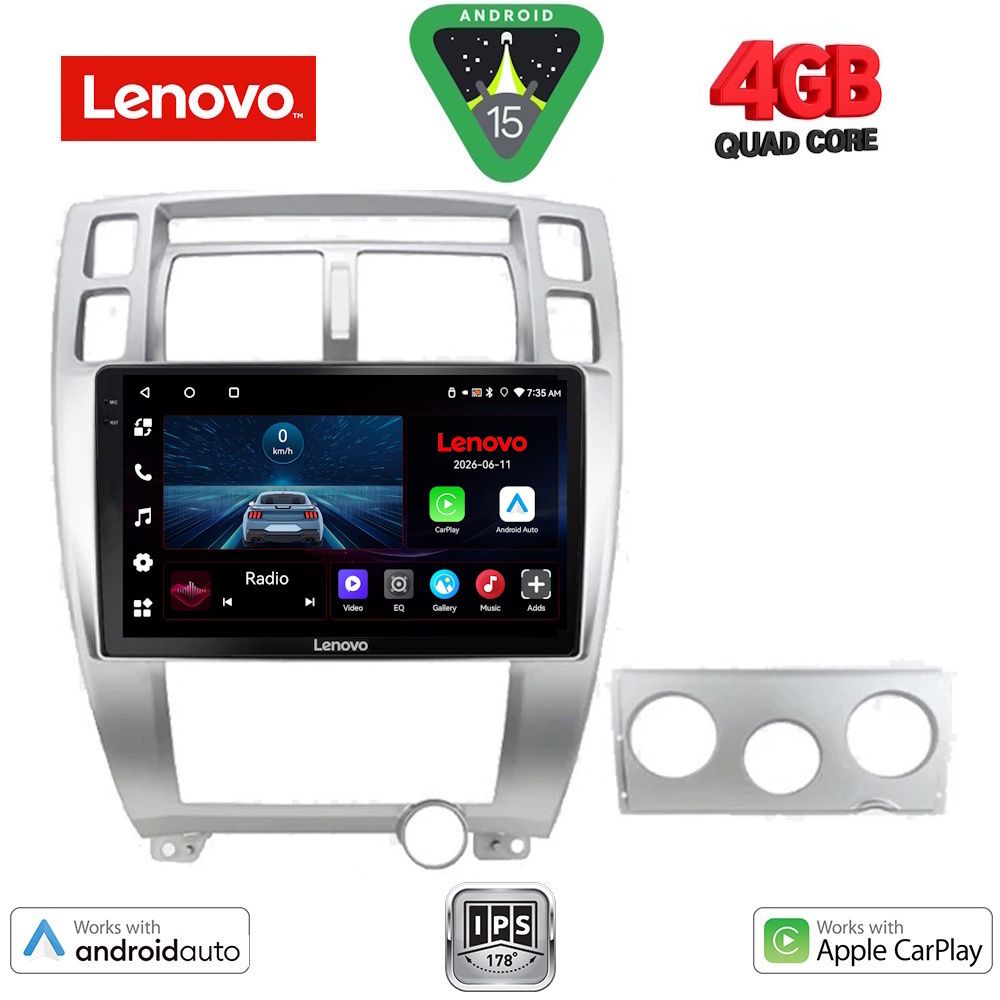 LVE7241SL_15 LENOVO LVE 8241SL_CPAA (10inc) MULTIMEDIA TABLET for HYUNDAI TUCSON mod. 2004-2010 (SILVER) - Image 1