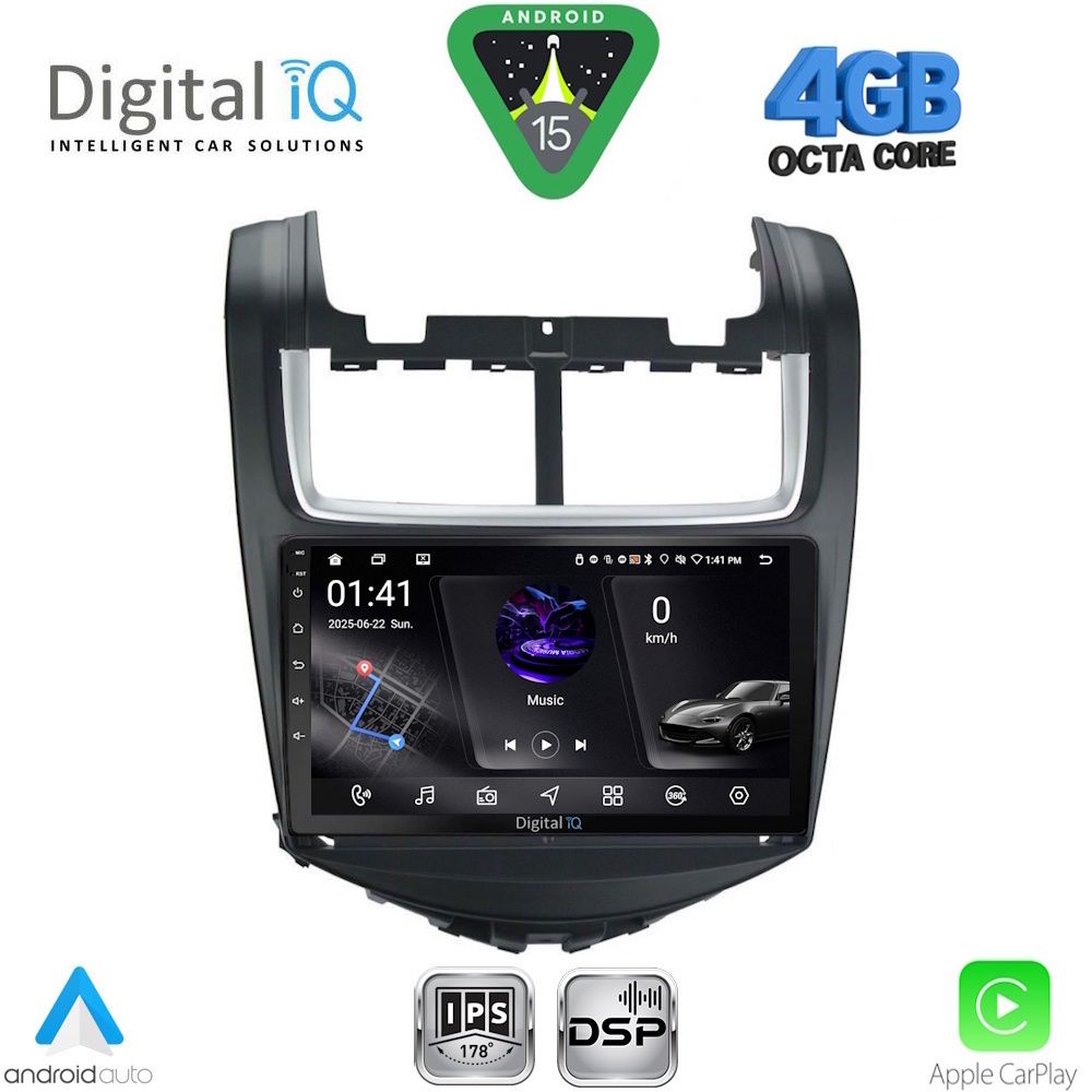 RSG6075_15 DIGITAL IQ RSG 6075_CPA (9inc) MULTIMEDIA TABLET for CHEVROLET AVEO mod. 2014-2017 - Image 1