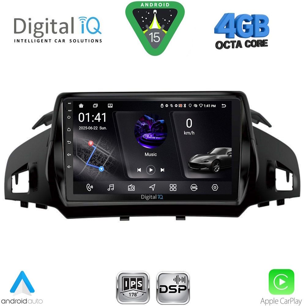 RSG6160_15 DIGITAL IQ RSG 6160_CPA (9inc) MULTIMEDIA TABLET for FORD KUGA mod. 2013-2019 – CMAX mod. 2011-2020 - Image 1