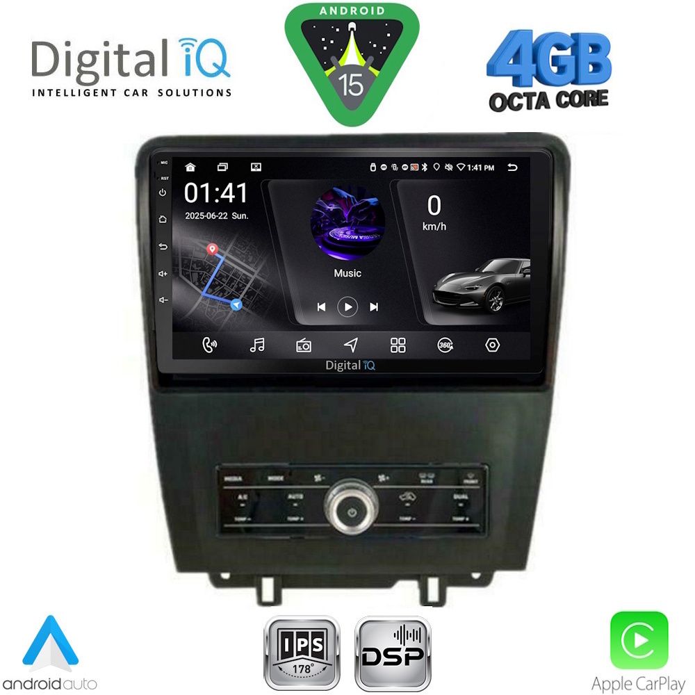 RSG6165_15 DIGITAL IQ RSG 6165_CPA (9inc) MULTIMEDIA TABLET for FORD MUSTANG mod. 2010-2015 - Image 1