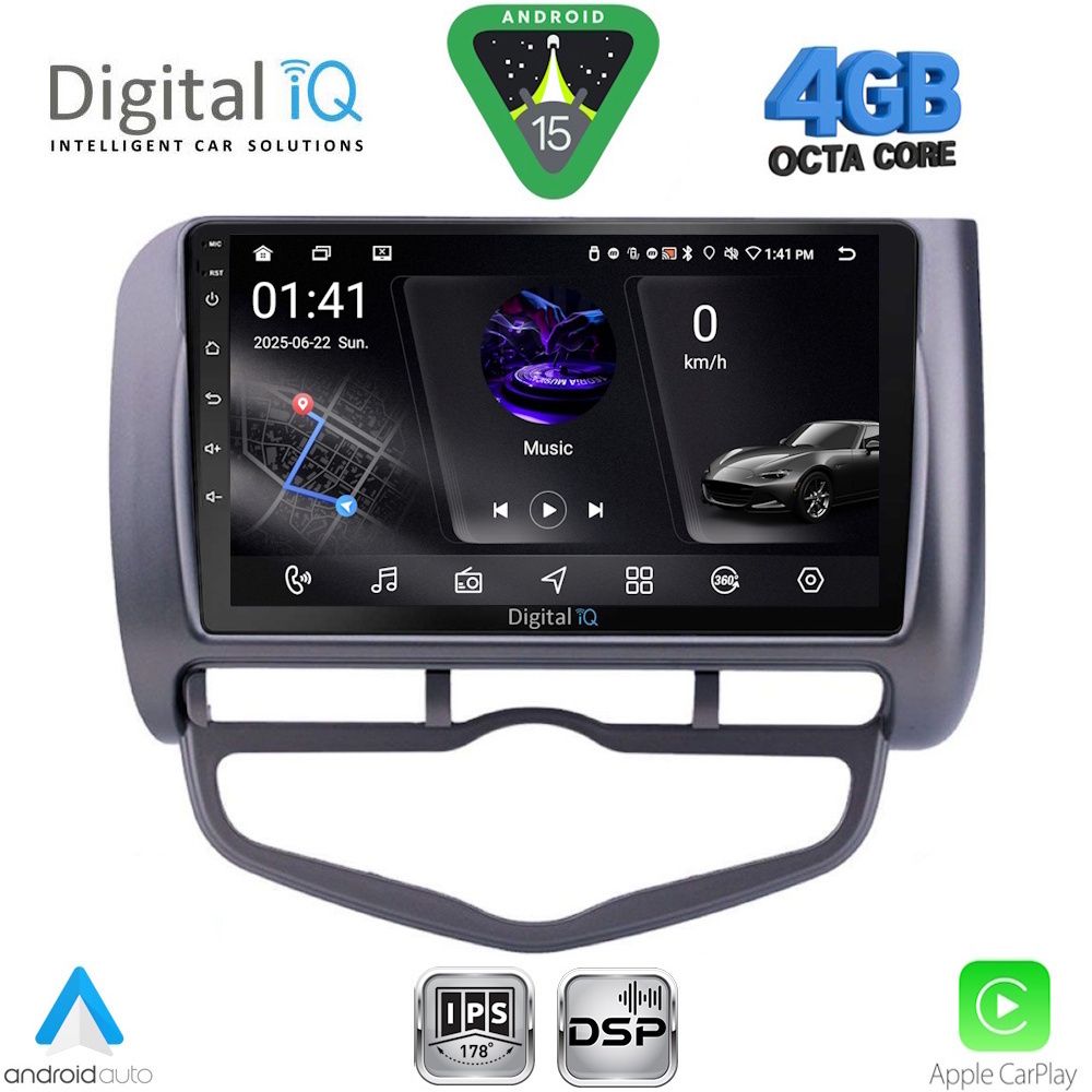 RSG6210_CL_15 DIGITAL IQ RSG 6210_CPA CLIMA (9inc) MULTIMEDIA TABLET for HONDA JAZZ mod. 2002-2008 - Image 1