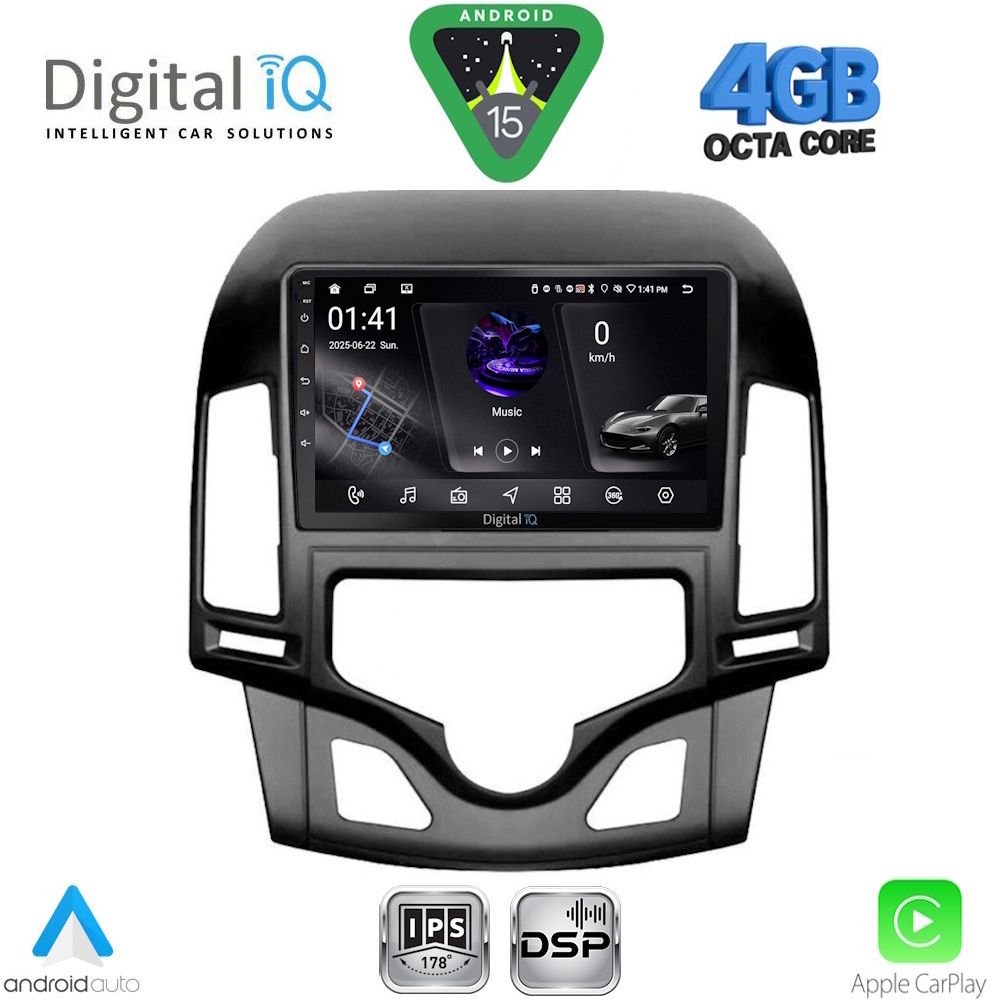 RSG6231CL_15 DIGITAL IQ RSG 6231_CPA CLIMA (9inc) MULTIMEDIA TABLET for HYUNDAI i30 mod. 2007-2012 - Image 1