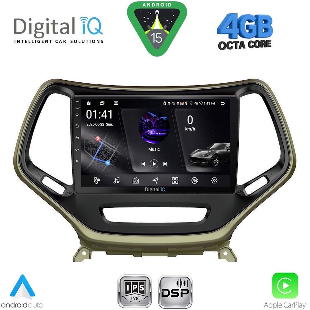 RSG6273_15 DIGITAL IQ RSG 6273_CPA (10inc) MULTIMEDIA TABLET for JEEP CHEROKEE mod. 2014-2024 - Image 1